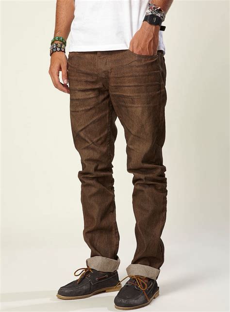 Mens Brown Jeans Jeans Outfit Men Pants Outfit Men Brown Pants Men