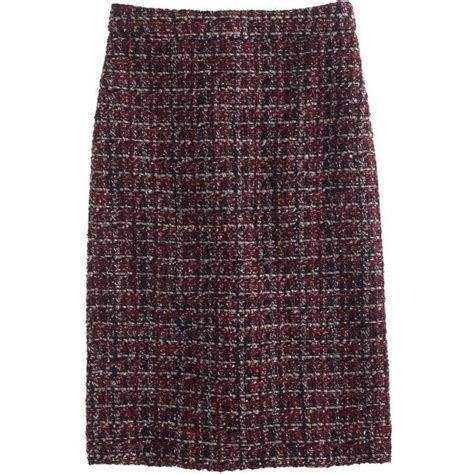 Jcrew No 2 Pencil Skirt In Maple Tweed Found On Polyvore Skirts J