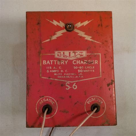 Vintage Blitz 6 Volt Automotive Battery By Mainstreetgarage