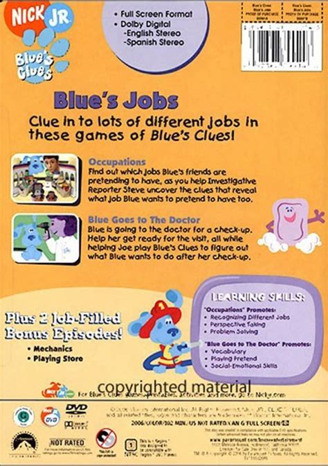 Blues Clues Blues Jobs Dvd 2006 Dvd Empire