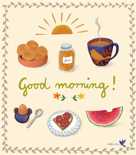 Good Morning Illustration Of Some Things That Make A Morning Good By