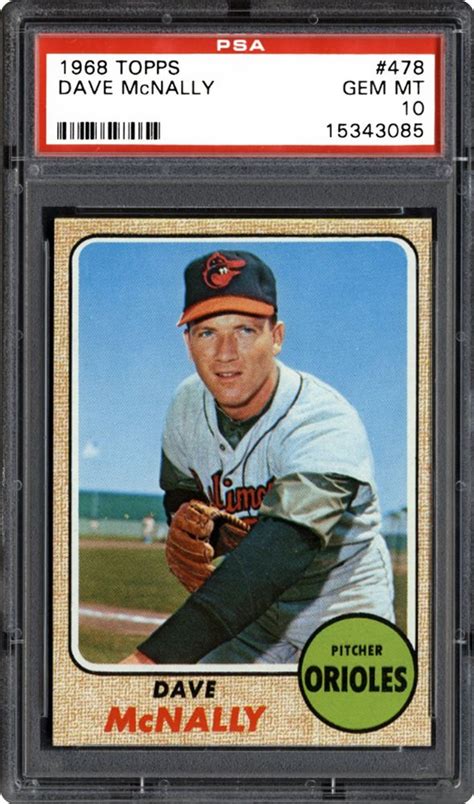 1968 Topps Dave Mcnally Psa Cardfacts®