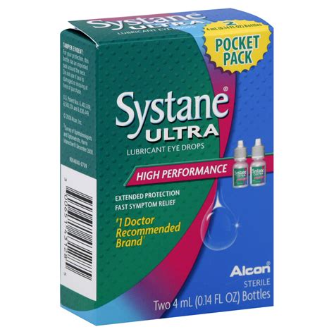 Systane Ultra Eye Drops Lubricant High Performance Pocket Pack 2 0