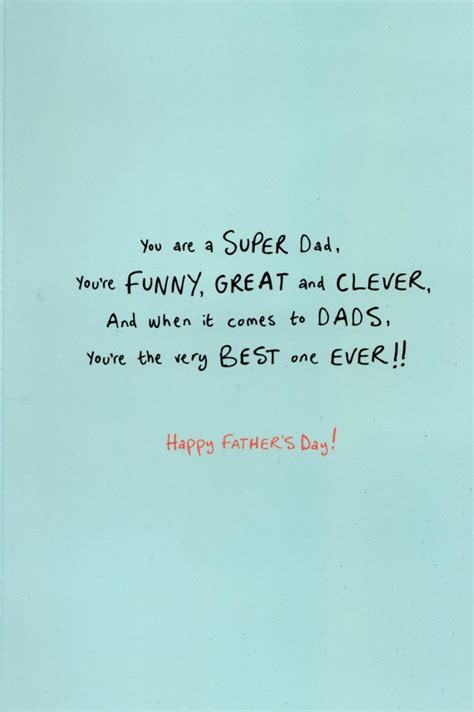 I'm sending you this father's day card to let you know how much you mean to me. Super Dad Cute My Monster Happy Father's Day Card | Cards ...
