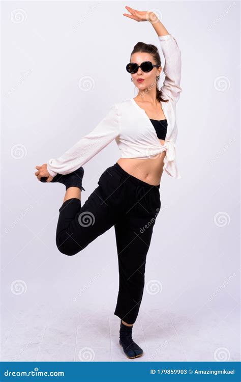 Full Body Shot Of Young Beautiful Woman Stock Image Image Of Lady