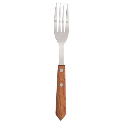 Olympia Steak Forks Wooden Handle C137 Next Day Catering