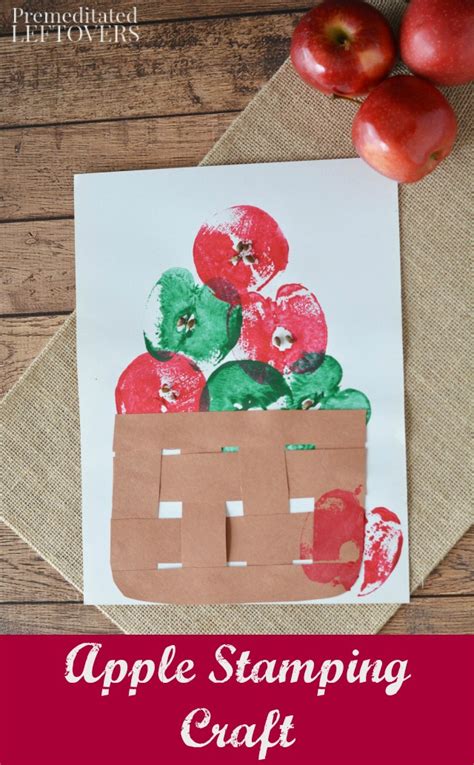 Apple Stamping Craft This Stamping Craft Is A Fun Way To Paint With