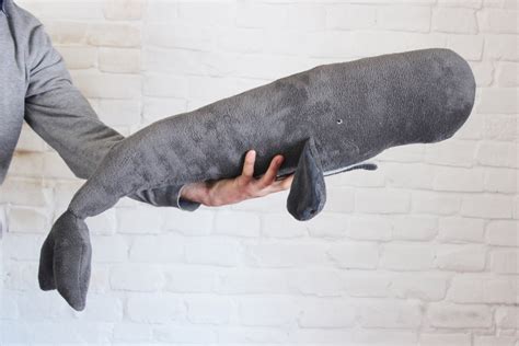 Big Plush Sperm Whale Large Stuffed Toy Whale Whale Home Etsy