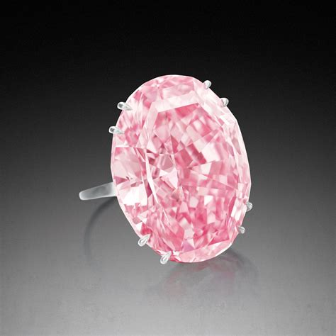 The Ctf Pink Star Fancy Vivid Pink Diamond Ring Weighing 5960