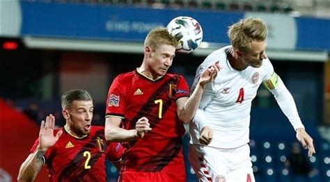 هدف الدنمارك الاول العالمي في مرمي انجلترا. بلجيكا تقسو على الدنمارك وتلحق بركب المتأهلين للأدوار النهائية
