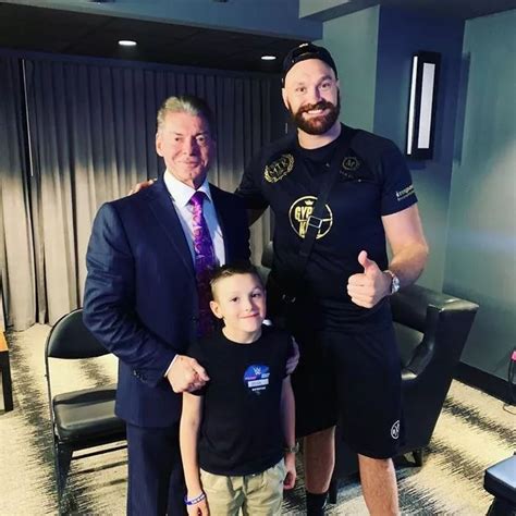 Tyson Fury Spotted Backstage With The Rock And Vince Mcmahon After