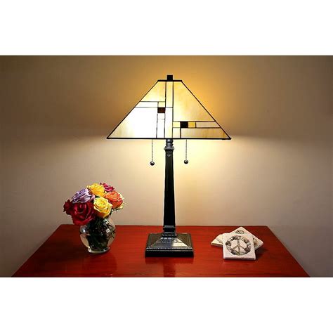 Tiffany style stained glass tree lamp with metal base : SerenaD'Italia Serena d'italia 23" Table Lamp & Reviews ...