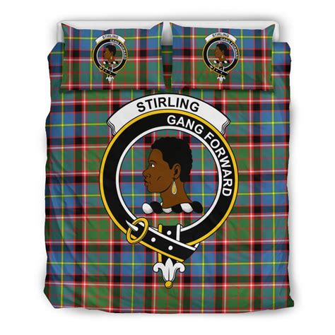 Tartan Stirling Of Keir Bedding Set Clan Crest Twin Queen And Kin