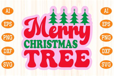 Merry Christmas Tree Svg Graphic By Design Art · Creative Fabrica