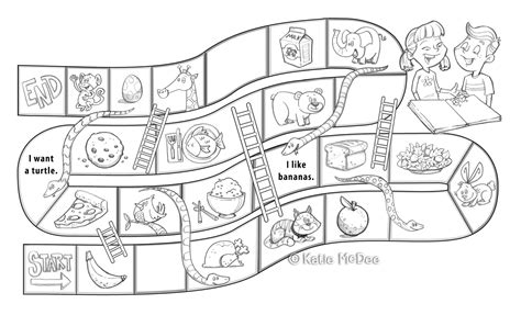 Here are the board game templates that every teacher must download, print, and use in the school. Katie McDee: Snakes and Ladders