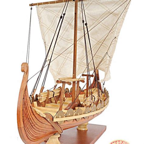 Drakkar Viking Ship Wooden Model Diy Kit Unassembled 150 Scale