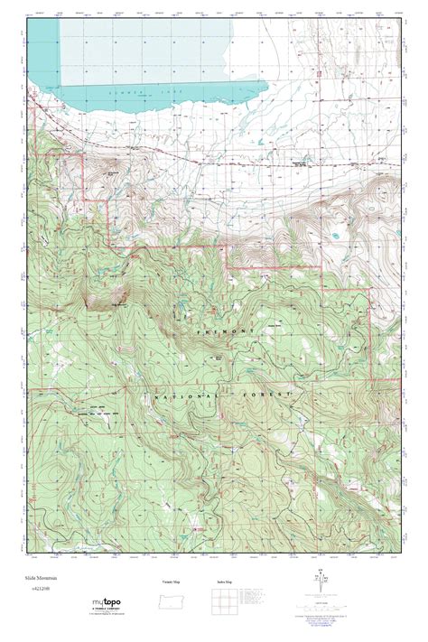 Mytopo Slide Mountain Oregon Usgs Quad Topo Map