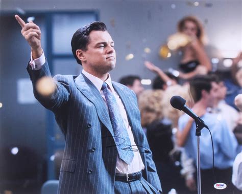 Leonardo Dicaprio Signed The Wolf Of Wall Street 16x20 Photo Psa Coa