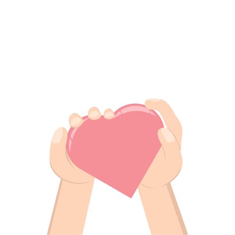free hand holding heart love symbol humanity and charity using two hand 16726319 png with