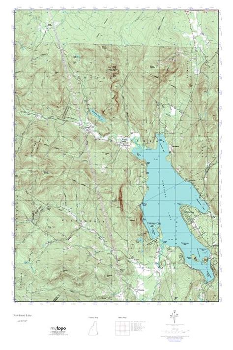 Mytopo Newfound Lake New Hampshire Usgs Quad Topo Map