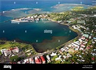 Aerial view of Apia town and harbour, Upolu, Samoa Stock Photo - Alamy