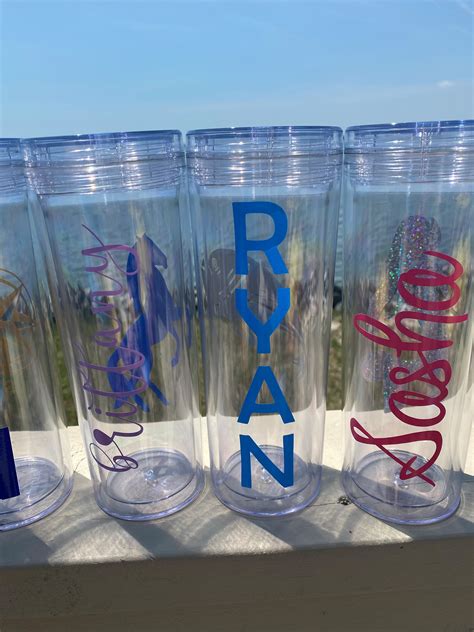 Personalized Tumbler With Straw Only 1 Etsy Uk
