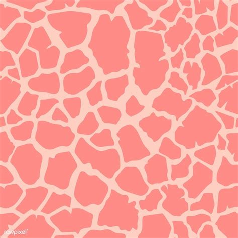 Seamless Giraffe Skin Pattern Vector Free Image By