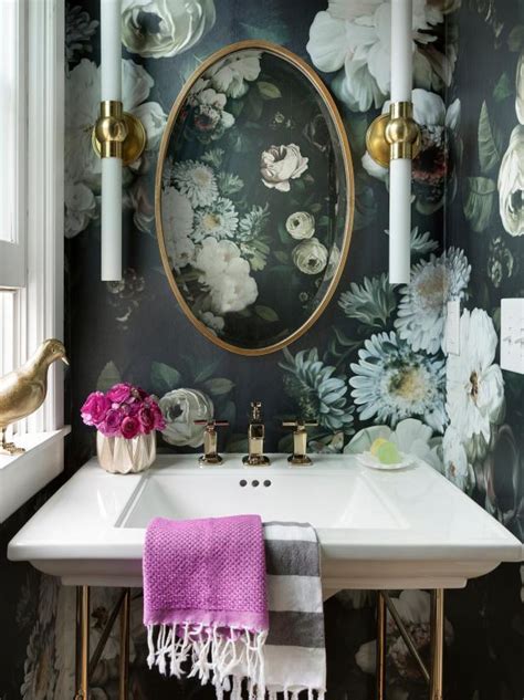 30 Wallpaper Designs For Every Room Hgtv Bathroom Wallpaper Quirky