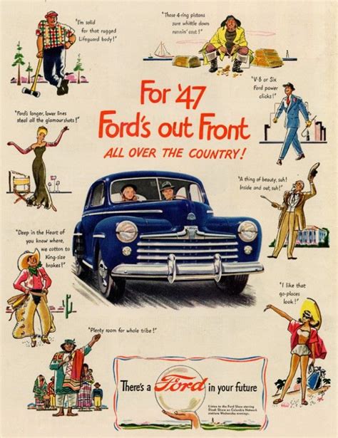 For 47 Fords Ou Front All Over The Country Ford Automobile