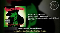 Letra Traducida Sweet Dreams (Are Made Of This) de Marilyn Manson - YouTube