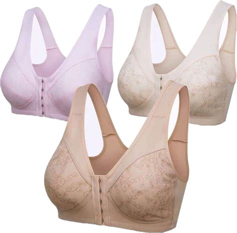 Everyday Bras Womens Post Surgery Sports Bra Front Closure Comfort Wireless With Beautiful