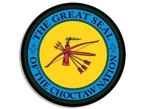 The Great Seal Of The Choctaw Nation 4 Helmet Car Sticker Decal Made