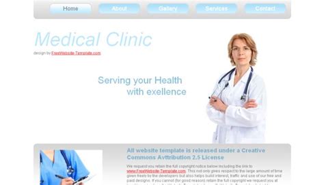 With 24/7 customer support and intuitive tools your site is sure to look amazing. Medical Clinic HTML CSS Website Template ~ Free CMS