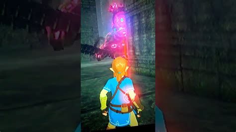 Zelda Breath Of The Wild Moment Guardian Scared Youtube