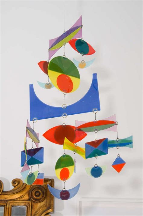 Michael And Frances Higgins Glass Mobile From The 1990s Pop Art Sculptures Decorative Objects