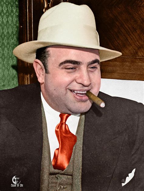 Al Capone In Color Photograph By Uri Uri