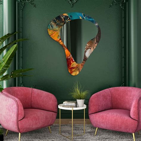 Asymmetrical Mirror Irregular Mirror Mirror Wall Decor On Etsy