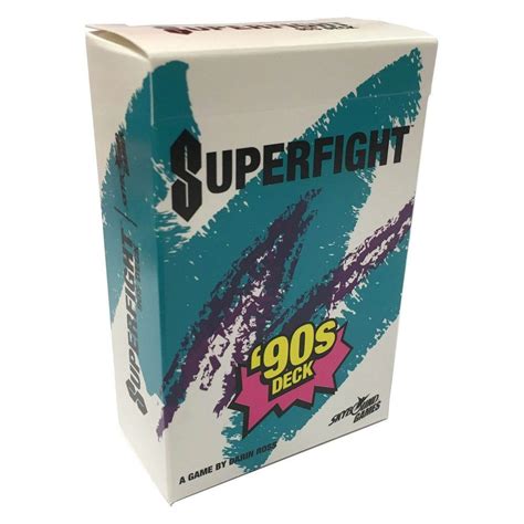 Each player chooses one white card and one black card from their hand to create a fighter and places those cards face down and discards their remaining cards. Superfight Game: The 90's Deck | Card games, Themed cards ...