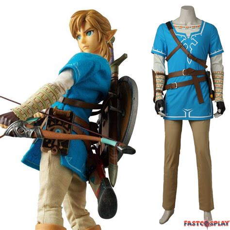 The Legend Of Zelda Breath Of The Wild Link Cosplay Costume Deluxe