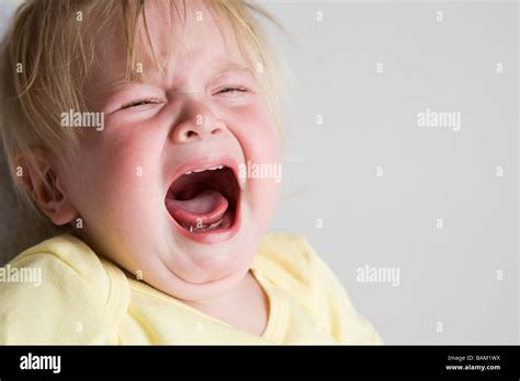 Baby White Background Crying Hi Res Stock Photography And Images Alamy