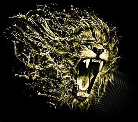 Gold Lion Wallpapers Top Free Gold Lion Backgrounds Wallpaperaccess