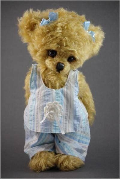 Adorable Little Girl Bear Mohair Teddy Bear Cuddly Teddy Bear Teddy