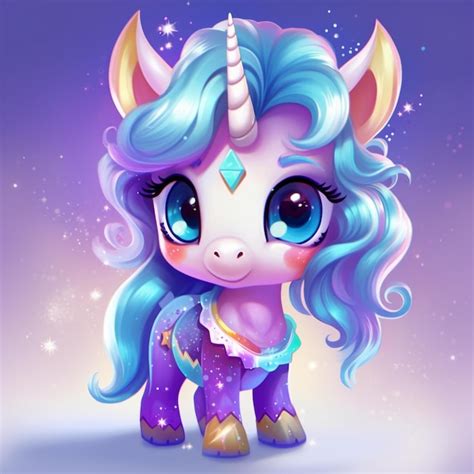 Premium Ai Image Beautiful And Cute Baby Unicorn