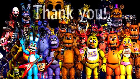 Five Nights At Freddys All Animatronics 4 3 2 And 1 Jumpscares Youtube