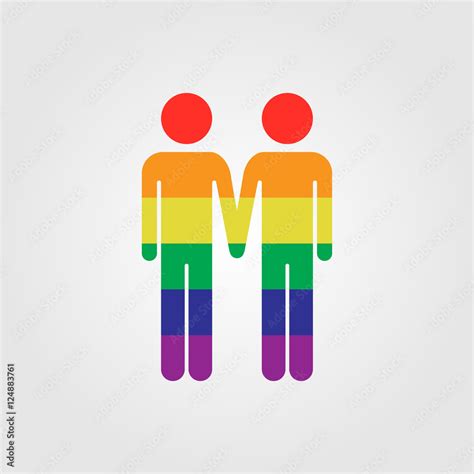 Gay Vector Icon Lgbt Rainbow Flag Vector Icon Gay Marriage Stock