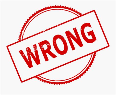 Wrong Stamp Png Free Transparent Clipart Clipartkey