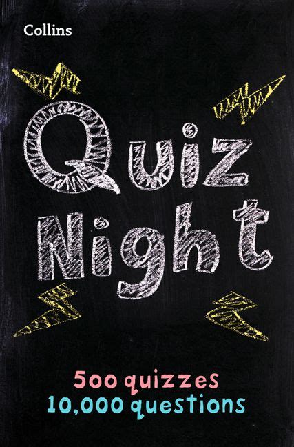 Whether it makes you laugh or cry, for most of us, entertainment is an escape from the mundane routines of our everyday lives. Collins Quiz Night: 10,000 original questions in 500 ...
