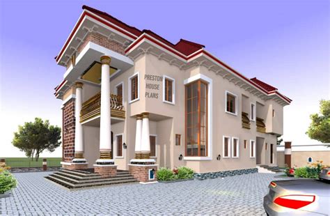 4 Bedroom Semi Detached Duplex Preston House Plans