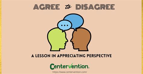 Agree To Disagree A Lesson About Perspective Centervention