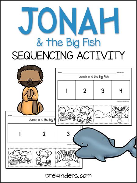 Jonah And The Big Fish Sequencing Activity Prekinders